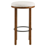 Fable Boucle Fabric Bar Stools - Set of 2 - BUILDMYPLACE