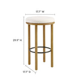 Fable Boucle Fabric Bar Stools - Set of 2 - BUILDMYPLACE