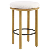 Fable Boucle Fabric Counter Stools - Set of 2 - BUILDMYPLACE