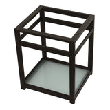 Fauceture 25" x 22" Steel Console Sink Base with Glass Shelf - BUILDMYPLACE