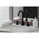 Fauceture Kaiser Widespread Bathroom Faucet W/ Brass Pop Up - BUILDMYPLACE