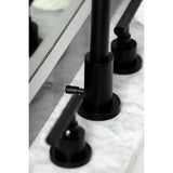 Fauceture Kaiser Widespread Bathroom Faucet W/ Brass Pop Up - BUILDMYPLACE