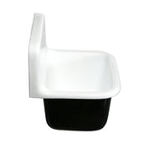 Fauceture Petra Galley 22" Wall Mount Single Bowl Kitchen Sink, White - BUILDMYPLACE