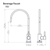 ZLINE Drink Faucet in Champagne Bronze (FBV-CB)