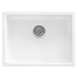 Fireclay Undermount / Drop - in Topmount Kitchen Sink Single Bowl - White - BUILDMYPLACE