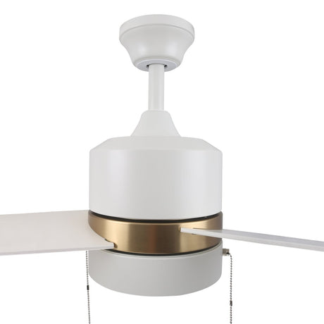 FLINT 52 inch 3 - Blade Ceiling Fan with LED Light and Pull Chain - LEDMyPlace
