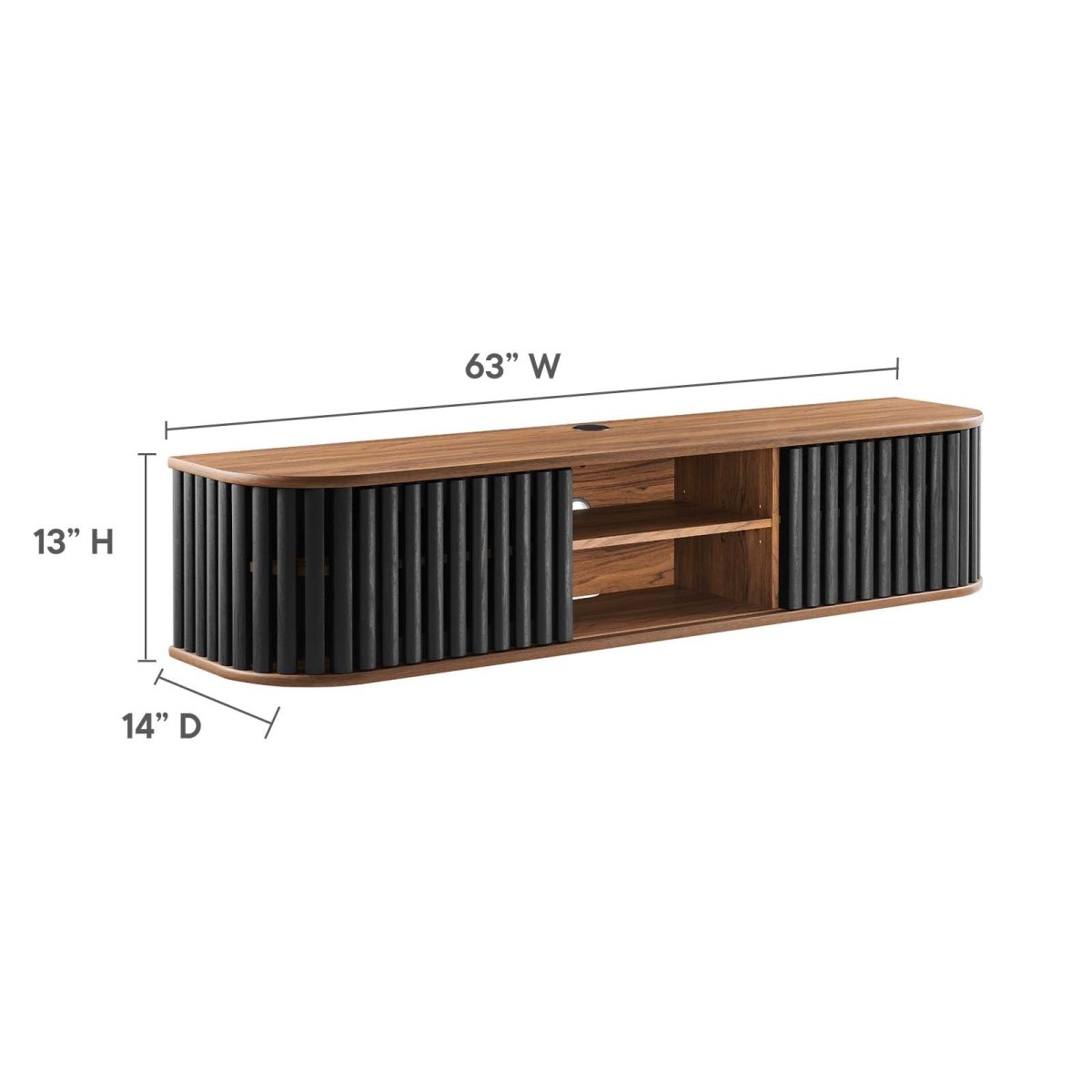 Fortitude 63" Wall - Mounted TV Stand - BUILDMYPLACE
