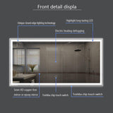 Francisco 35" LED Lit Mirror for Vanity with Variant Lighting Options