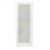 Ivanees White Primed 1 Lite Frosted Glass Door Slab 96 Inch Height