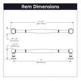 Fuller Collection - Belwith Keeler - Appliance Pull, 12" C/C | B077277 - BUILDMYPLACE