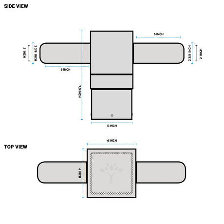 internal-tenon-adaptor-for-5-inch-square-poles-2-arm-at-180-degrees