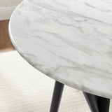 Gallant Round Performance Artificial Marble Dining Table - BUILDMYPLACE