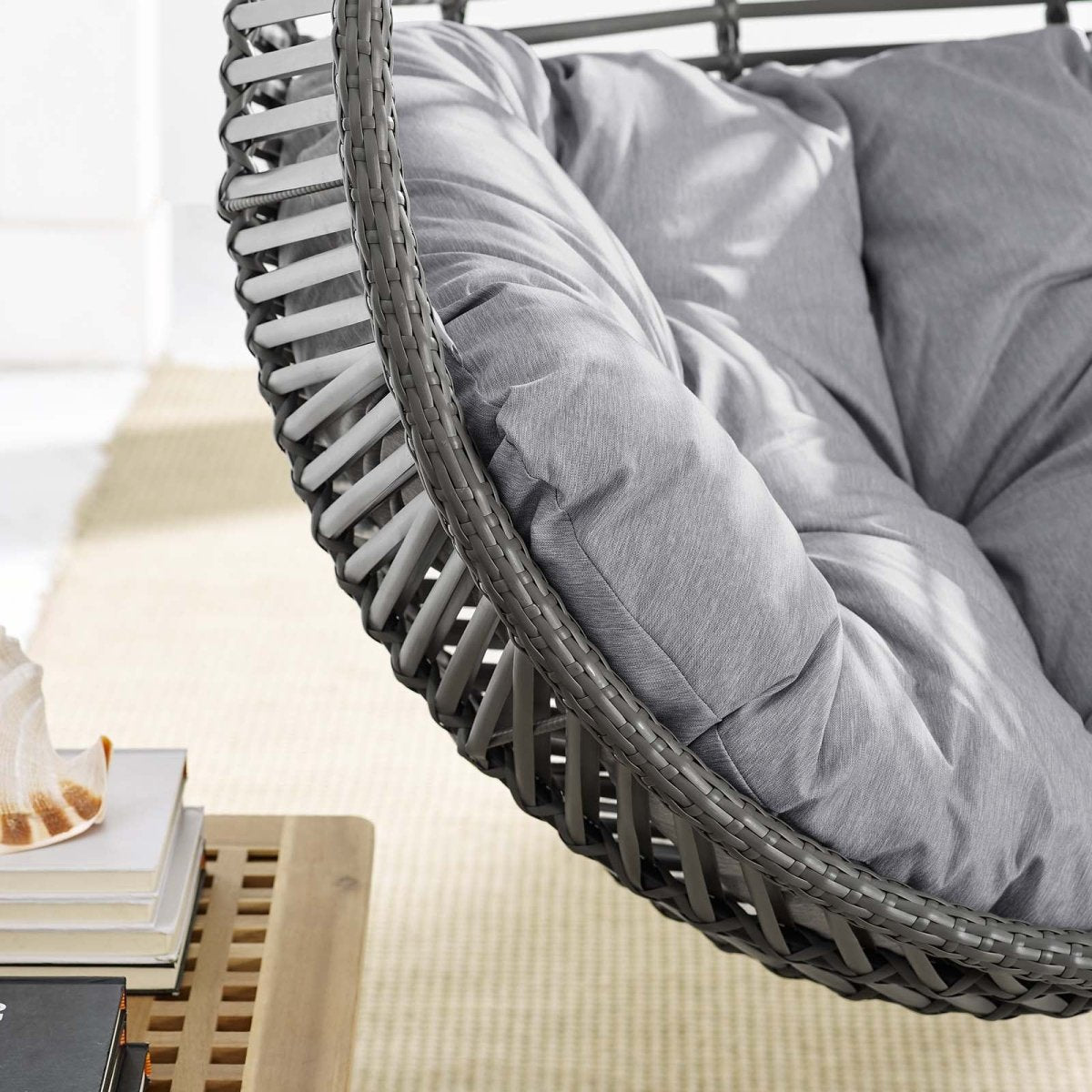 Garner Teardrop Outdoor Patio Swing Chair Without Stand - BUILDMYPLACE