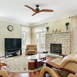 GARNETT 52 inch 3 - Blade No Light Ceiling Fan with Remote - LEDMyPlace