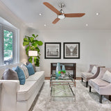 GARRICK 52 inch 3 - Blade Smart Ceiling Fan with LED Light & Remote - LEDMyPlace