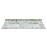 Glacier White Granite Rectangular Bathroom Vanity Sink Top - BUILDMYPLACE