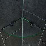 Glass Corner Shower - Oval 10 In. X 10 In. - BUILDMYPLACE