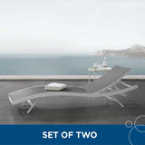 Glimpse Outdoor Patio Mesh Chaise Lounge Set of 2 - BUILDMYPLACE