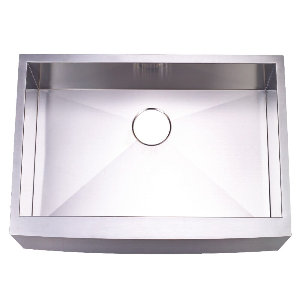 Gourmetier 30" x 21" Apron Front Farmhouse Single Bowl Kitchen Sink, Brushed - BUILDMYPLACE