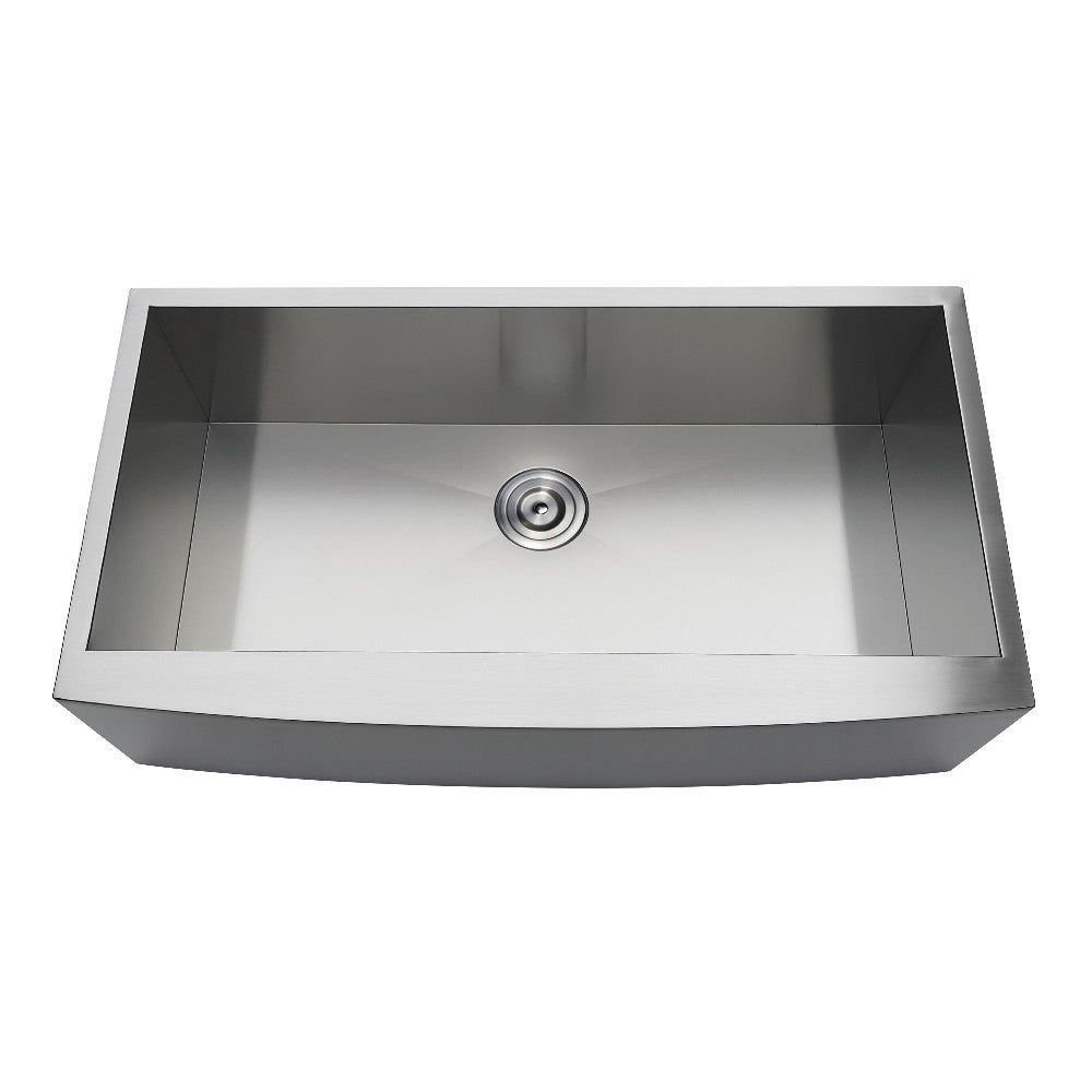Gourmetier 36" x 20" Undermount Stainless Steel Single Farmhouse Kitchen Sink, Brushed - BUILDMYPLACE