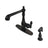 Gourmetier American Classic Single Handle Kitchen Faucet With Brass Sprayer - BUILDMYPLACE