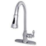 Gourmetier American Classic Single Handle Pull Down Sprayer Kitchen Faucet - BUILDMYPLACE