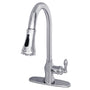 Gourmetier American Classic Single Handle Pull Down Sprayer Kitchen Faucet - BUILDMYPLACE