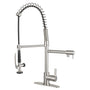 Gourmetier Continental Single Handle Pre Rinse Pull - Down Kitchen Faucet - BUILDMYPLACE