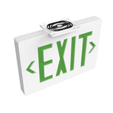 Green LED Exit Sign, Double Sided, 4W, UL,CUL, AC 120V - 277V, 90 - min Backup Battery, Exit Light for Business, Residential - BUILDMYPLACE