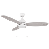 GREENWOOD 48" inch 3 - Blade Ceiling Fan with LED Light & Pull Chain - LEDMyPlace