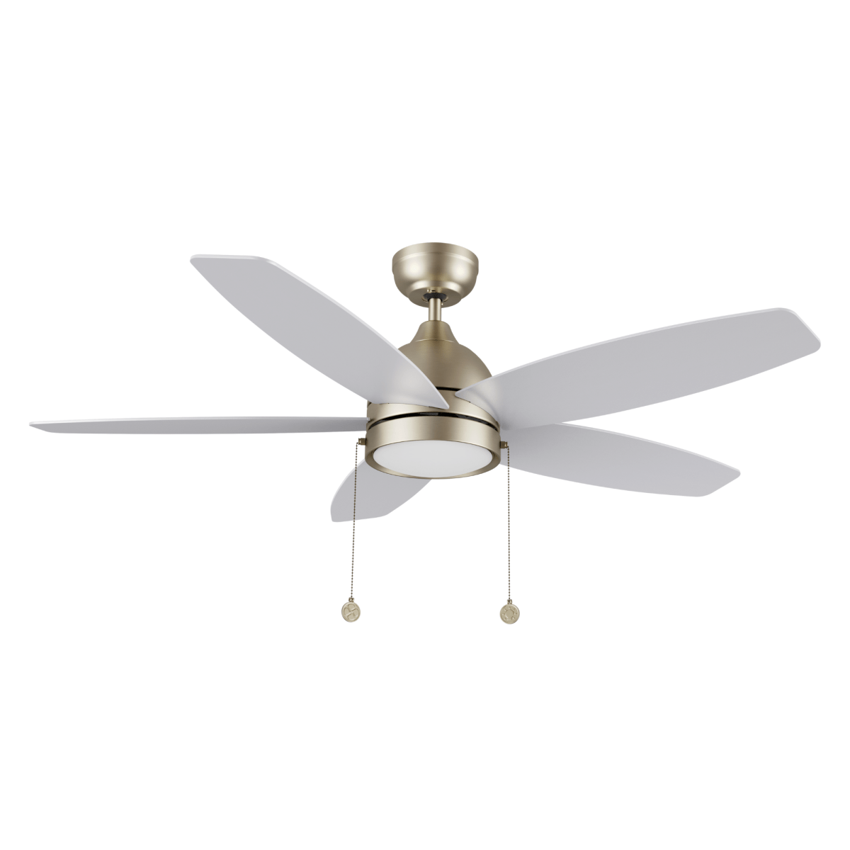 GREENWOOD 52" 5 - Blade Ceiling Fan with LED Lighrt & Pull Chain - LEDMyPlace