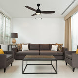 GREENWOOD 52" inch 3 - Blade Ceiling Fan with LED Light & Pull Chain - LEDMyPlace