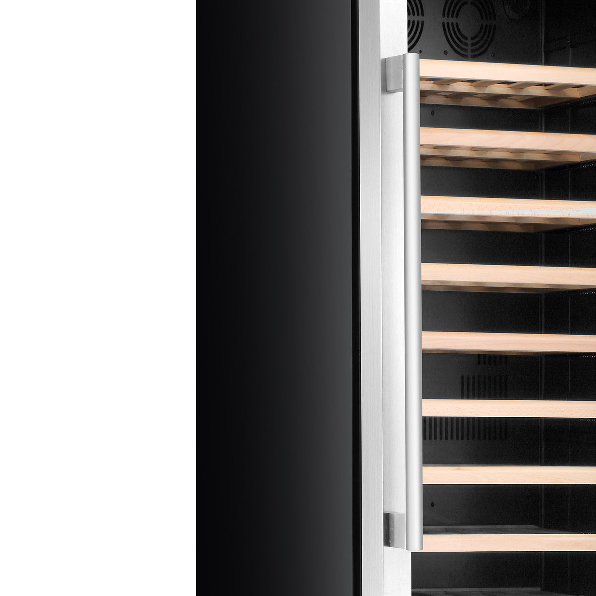 24 in. Dual Zone 108 Wine Bottles and 100 Cans Beverage & Wine Cooler in Stainless Steel