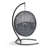 Hanging Basket Swing Chair For Indoor and Outdoor Decor - Encase Swing Outdoor Patio Lounge Chair - BUILDMYPLACE