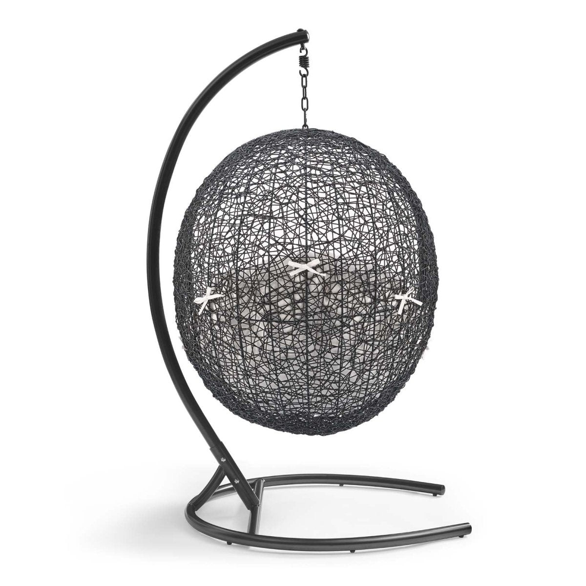 Hanging Basket Swing Chair For Indoor and Outdoor Decor - Encase Swing Outdoor Patio Lounge Chair - BUILDMYPLACE