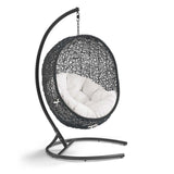 Hanging Basket Swing Chair For Indoor and Outdoor Decor - Encase Swing Outdoor Patio Lounge Chair - BUILDMYPLACE