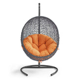 Hanging Basket Swing Chair For Indoor/Outdoor Decor - Encase Swing Outdoor Patio Lounge Chair - BUILDMYPLACE