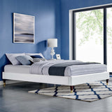 Harlow Queen Performance Velvet Platform Bed Frame - BUILDMYPLACE
