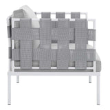 Harmony 7 - Piece Sunbrella Outdoor Patio Aluminum Sectional Sofa Set - BUILDMYPLACE
