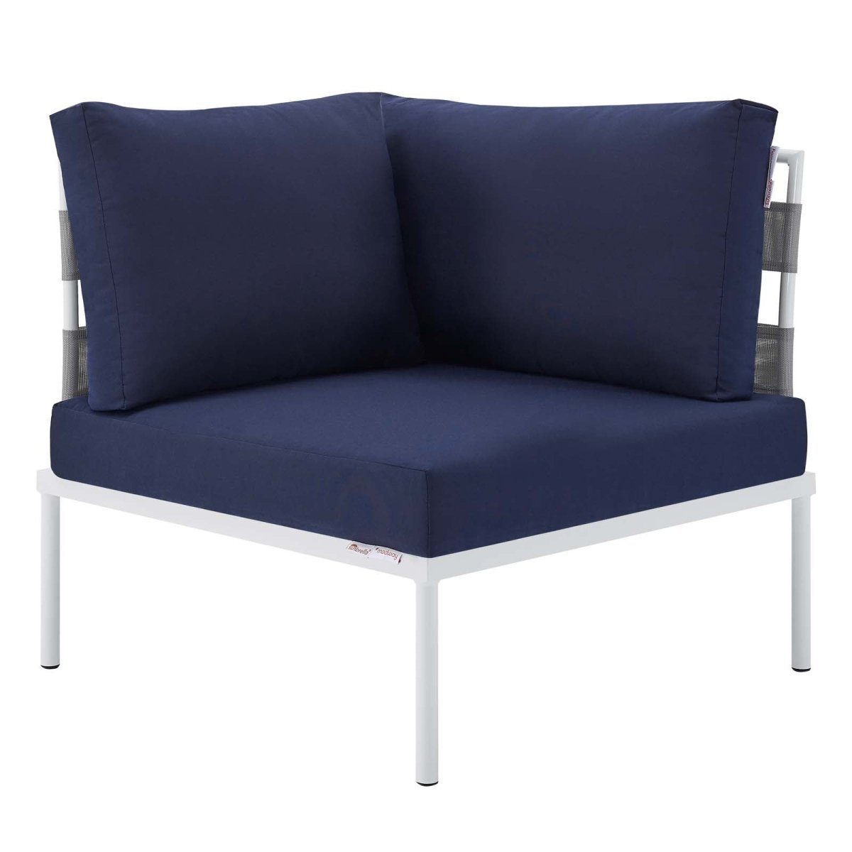 Harmony 8 - Piece Sunbrella Outdoor Patio All Mesh Sectional Sofa Set - BUILDMYPLACE