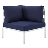Harmony 8 - Piece Sunbrella Outdoor Patio All Mesh Sectional Sofa Set - BUILDMYPLACE