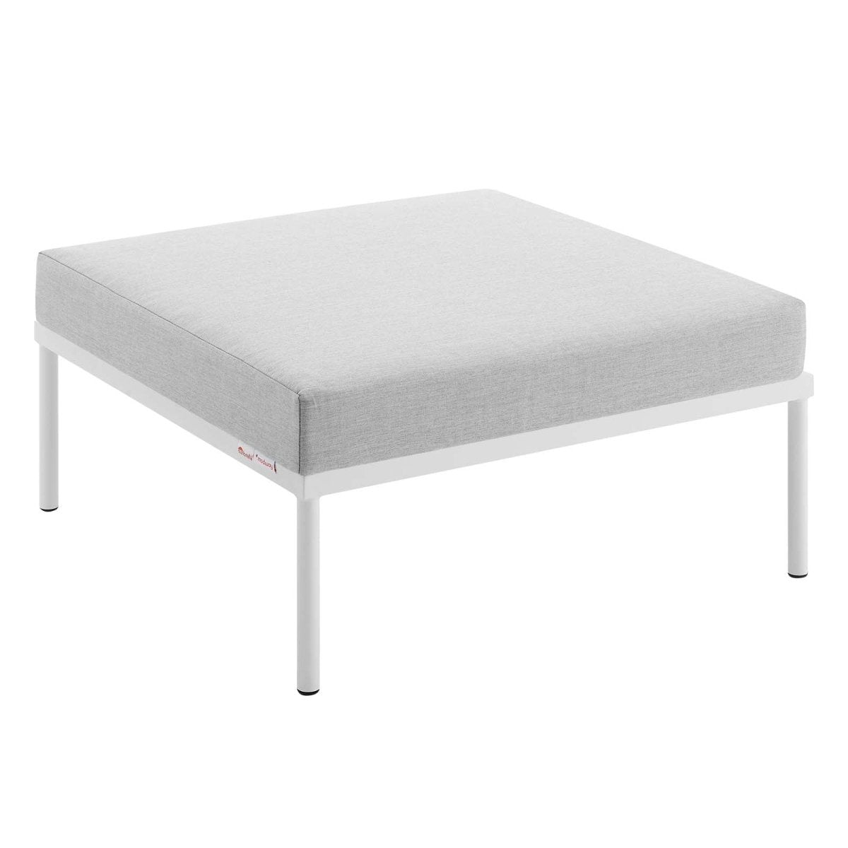 Harmony Sunbrella Outdoor Patio Aluminum Ottoman - BUILDMYPLACE