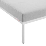 Harmony Sunbrella Outdoor Patio Aluminum Ottoman - BUILDMYPLACE
