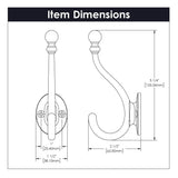 Hat Hook & Coat 5 - 1/4 Inch Long - Hickory Hardware - Cottage Collection - BUILDMYPLACE