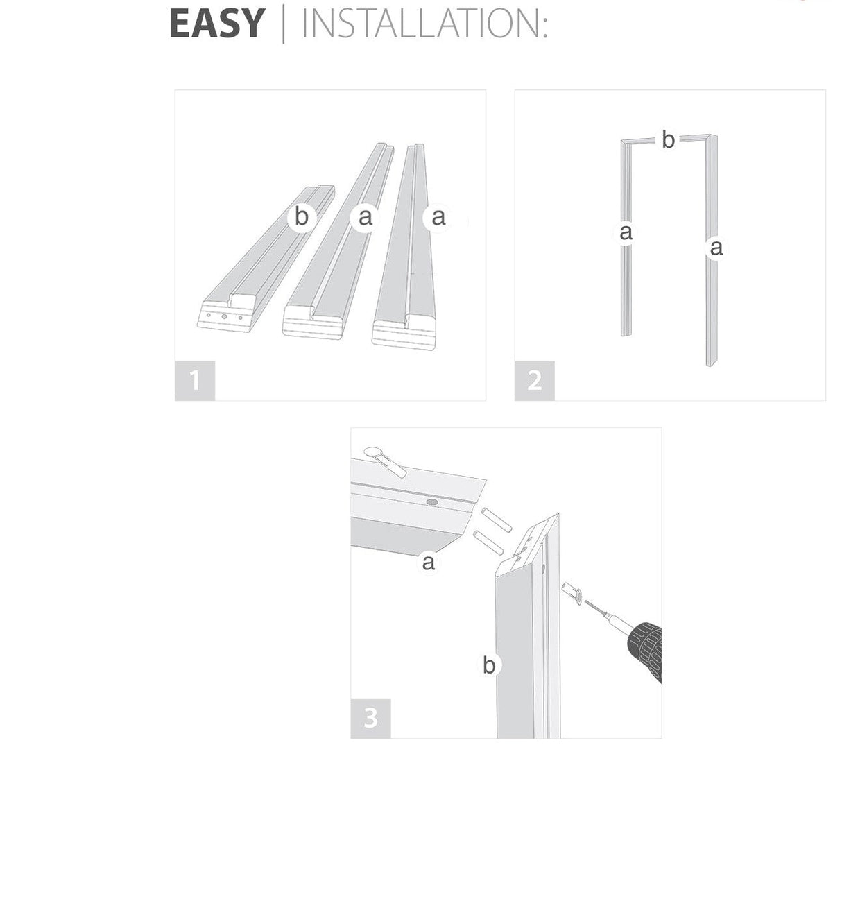 Pantry Kitchen Lite Door with Hardware | Quadro 4113 White Silk with Frosted Glass | Single Panel Frame Trims | Bathroom Bedroom Sturdy Doors