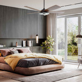 JOURNEY 56'' 5 - Blade Smart Ceiling Fan with LED Light & Remote - LEDMyPlace