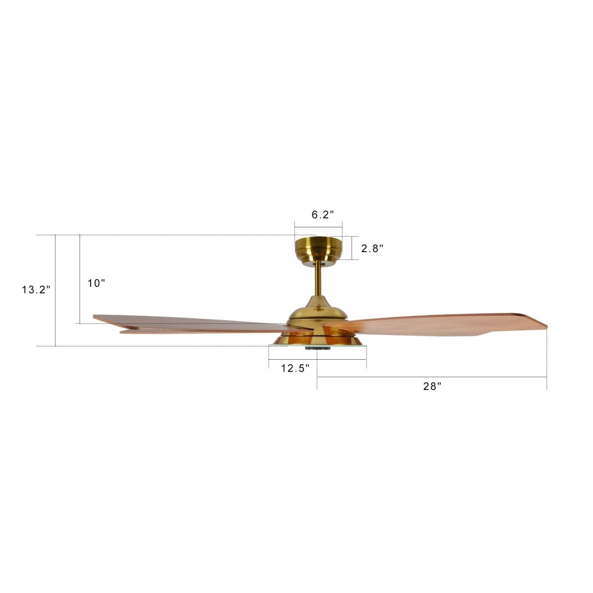 JOURNEY 56 inch 5 - Blade Smart Ceiling Fan with Remote LED Light - LEDMyPlace