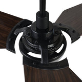 KAJ 52 inch 3 - Blade Smart Ceiling Fan with LED Light & Remote - LEDMyPlace