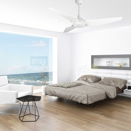 KAJ 52 inch 3 - Blade Smart Ceiling Fan with LED Light & Remote - LEDMyPlace