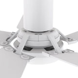 KAJ 52 inch 5 - Blade Flush Mount Smart Ceiling Fan with LED Light & Remote - LEDMyPlace